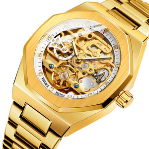 Fashion Watch Skeleton Stainless Steel Mechanical Automatic Watches for Mens Watches Luxury