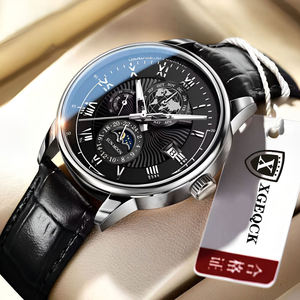 New Fashion Men Watch Leather Quartz Men's Wristwatch Waterproof Luminous Sports Date Luxury Watches Man