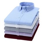 Customized Logo Oxford Cotton Office Business Plus Size Men's Shirts Long Sleeve Shirt Button Down Camisas Para Hombres