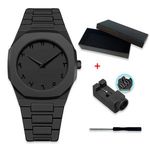 Fashion Black Men's Arabic Dial Quartz Watch Gift Set Wholesale Custom Wrist Watches Montre Arabe Pour Homme