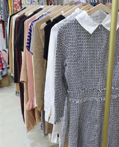 Women's Clothing Casual Cotton Fall Winter Mixed Color Dress Long Sleeve Elegant Ladies Clothes Stock