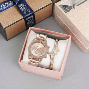 Classics Ladies Women Minimalist Watch Fashion Bracelet Watches Gift Set Vintage Quartz Watch Wholesale