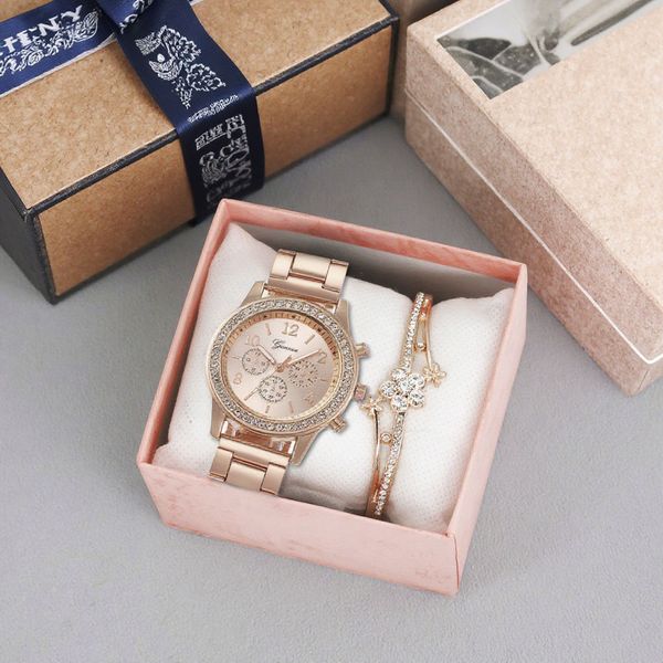 Classics Ladies Women Minimalist Watch Fashion Bracelet Watches Gift Set Vintage Quartz Watch Wholesale